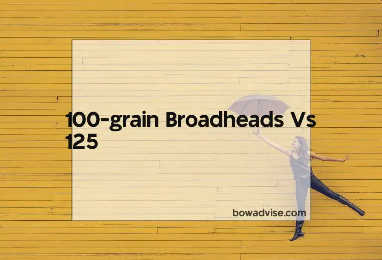 100-Grain Broadheads Vs 125
