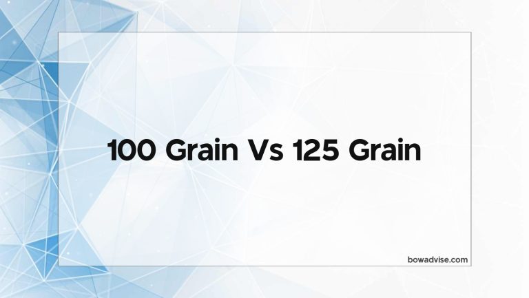 100 Grain Vs 125 Grain