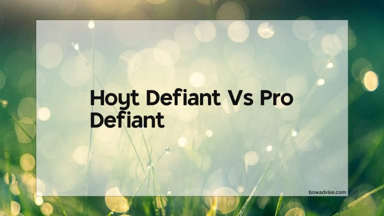 Hoyt Defiant Vs Pro Defiant