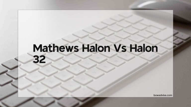 Mathews Halon Vs Halon 32