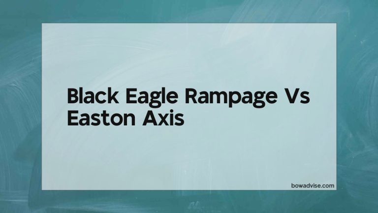 Black Eagle Rampage Vs Easton Axis
