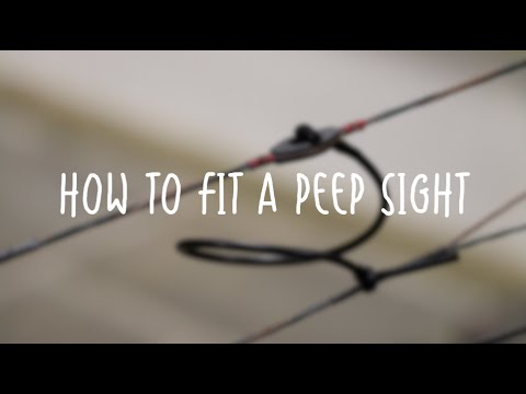 Peep Sight on a Compound Bow