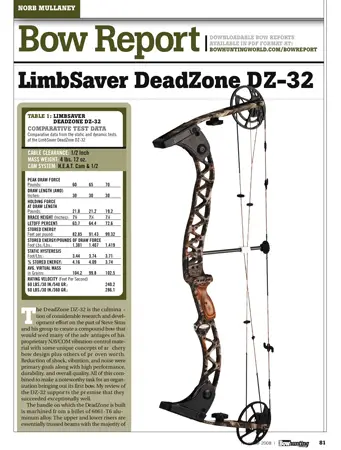 Limbsaver Deadzone DZ-32 Bow Review