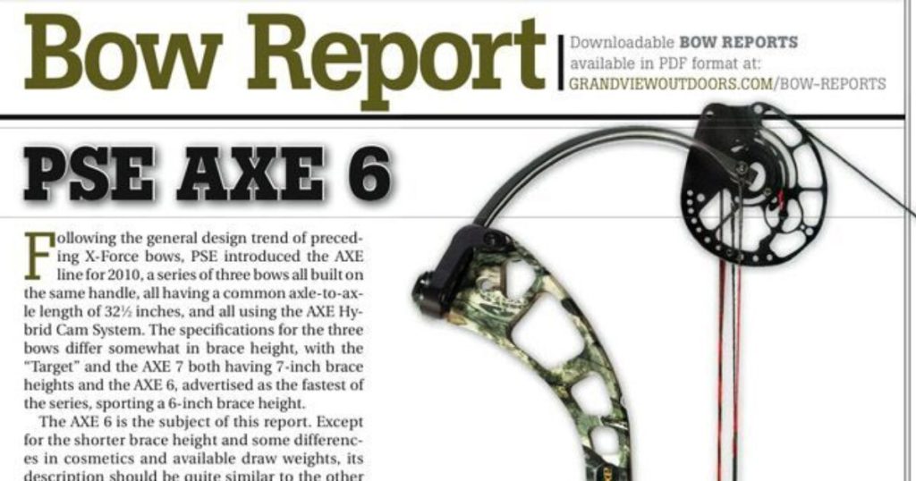 PSE X-Force Axe 6 Review