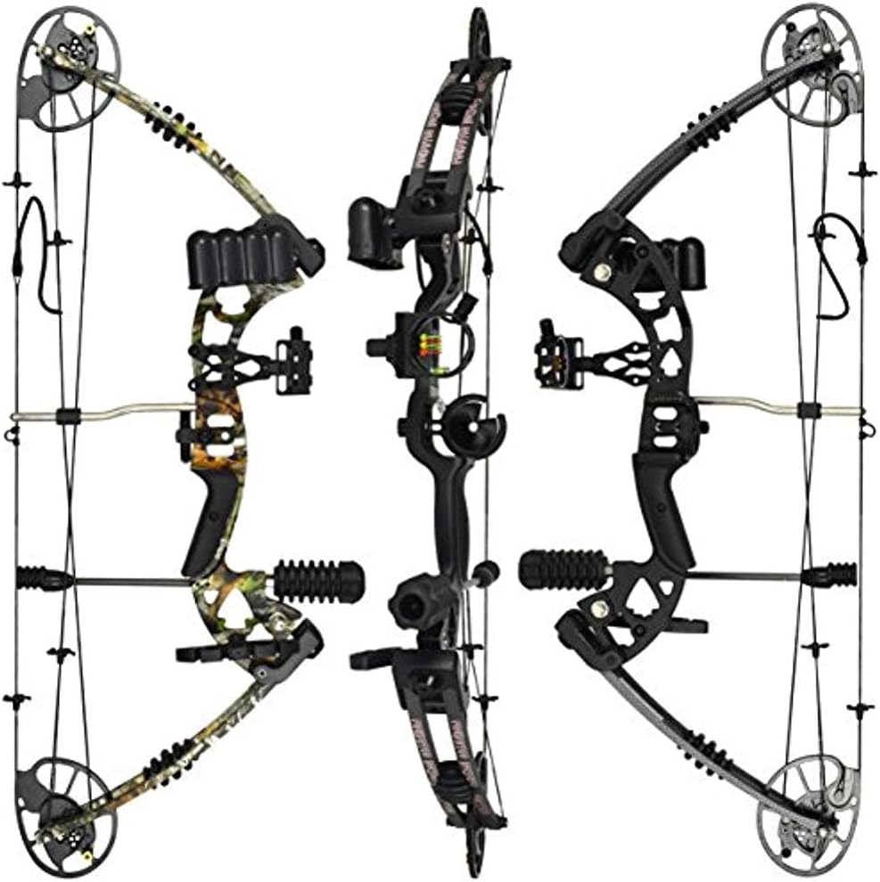 Raptor Compound Bow Kit: Right  Left Hand - USA Limbs - Fully Adjustable 24.5-31” Draw - 30-70LB Pull - High-Speed Aluminum Cams 315 FPS - Accessories and Install Video Included