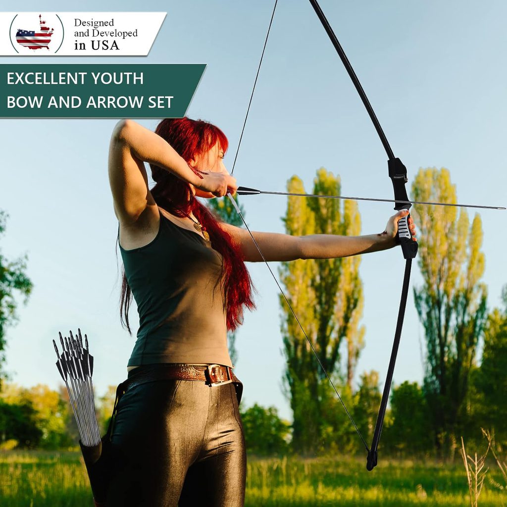 Sumpley Archery Bow and Arrow Set - Bow and Arrow for Adults - Archery Training Outdoor Sports Game Hunting Gift for Teens and Kids