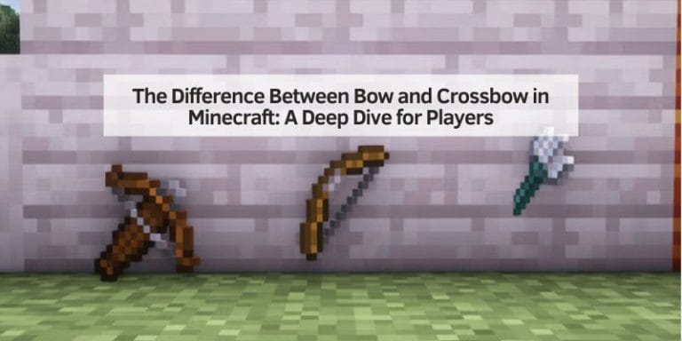 The Difference Between Bow and Crossbow in Minecraft