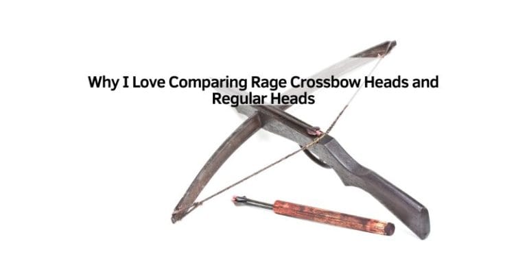 Why I Love Comparing Rage Crossbow Heads and Regular Heads