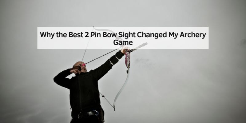 Why the Best 2 Pin Bow Sight Changed My Archery Game