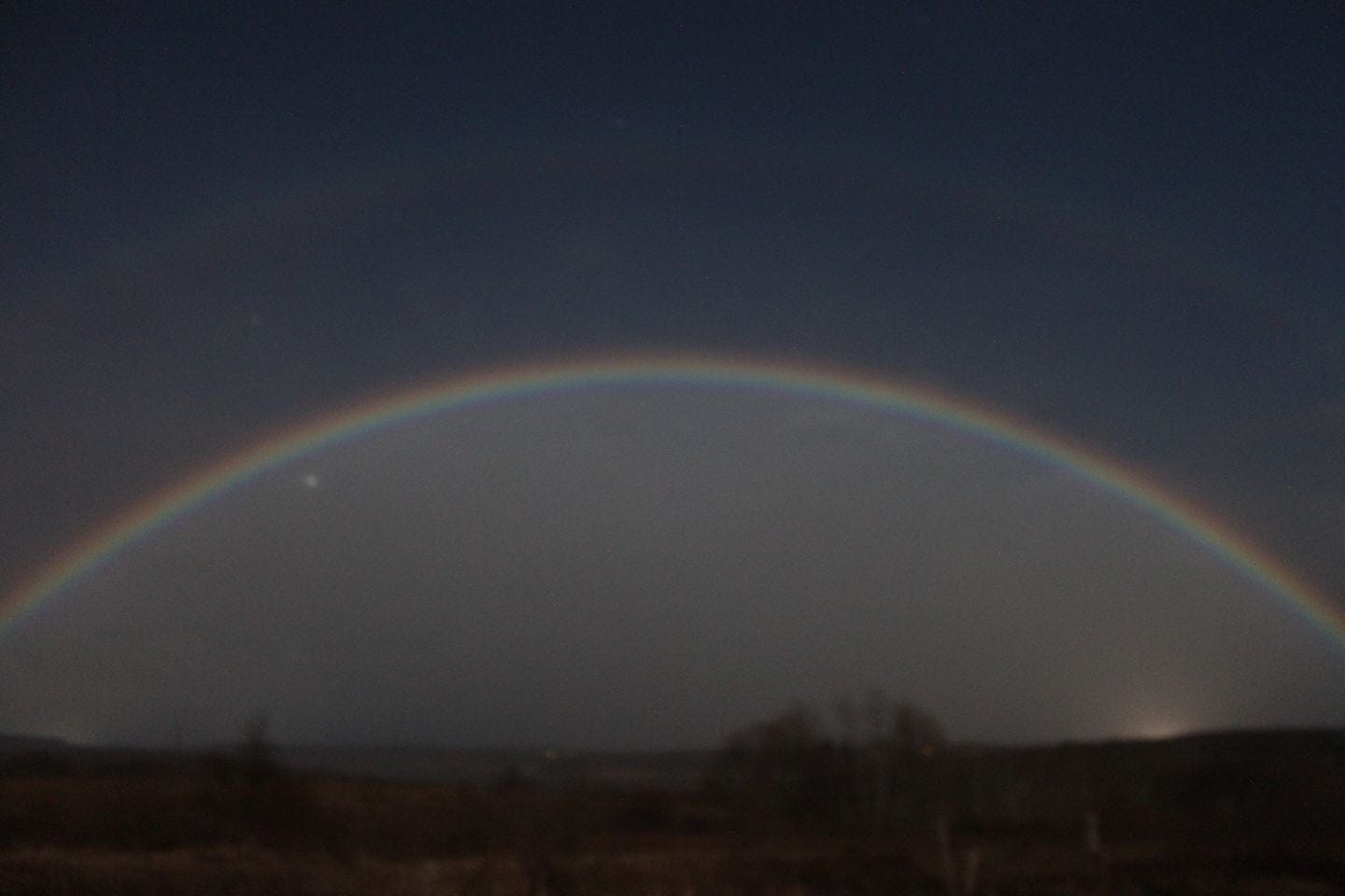 Can Rainbows Happen at Night