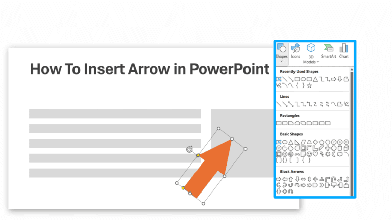 How to Add an Arrow on a Point in Powerpoint