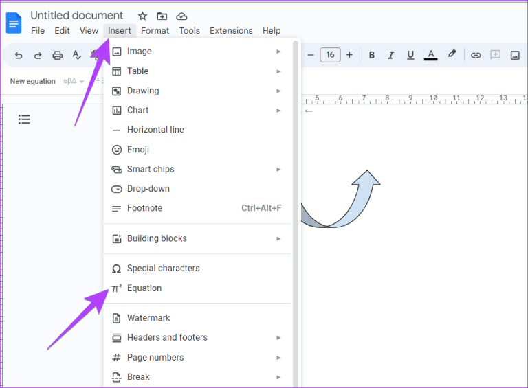 How to Add Arrows in Google Docs