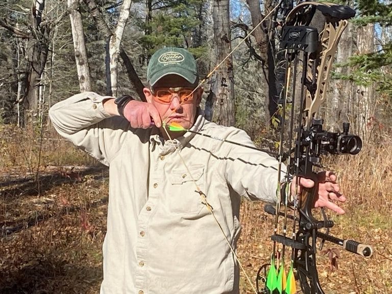 Shooting a Bow With Glasses