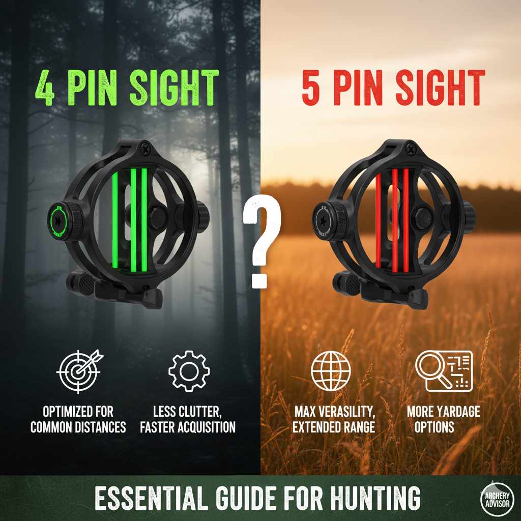 4 Pin vs 5 Pin Bow Sight For Hunting