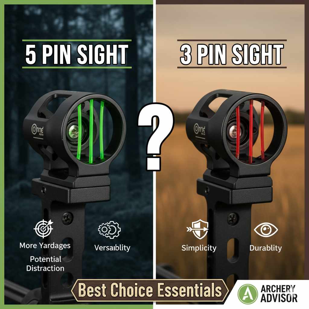 5 Pin vs 3 Pin Bow Sight