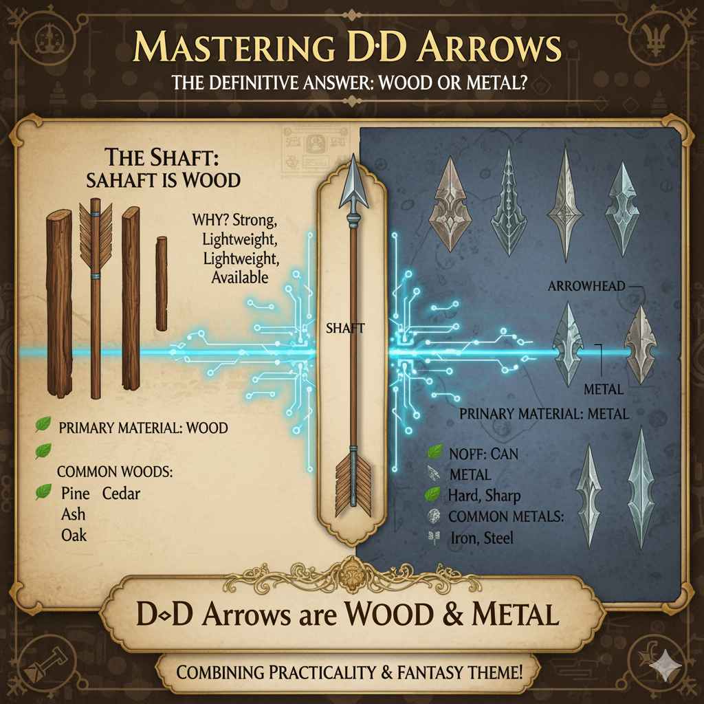 So, Are D&D Arrows Wood or Metal? The Definitive Answer