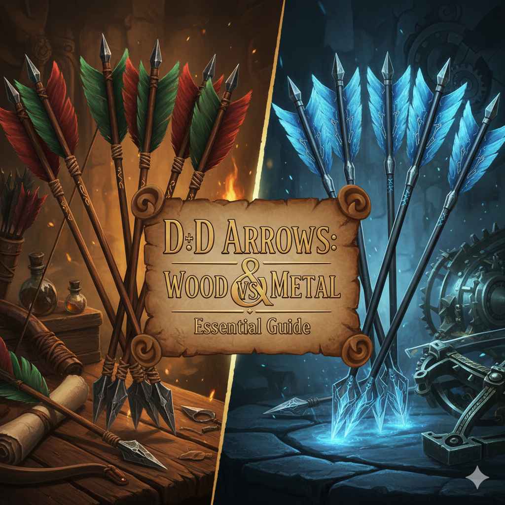 Are DnD Arrows Wood Or Metal