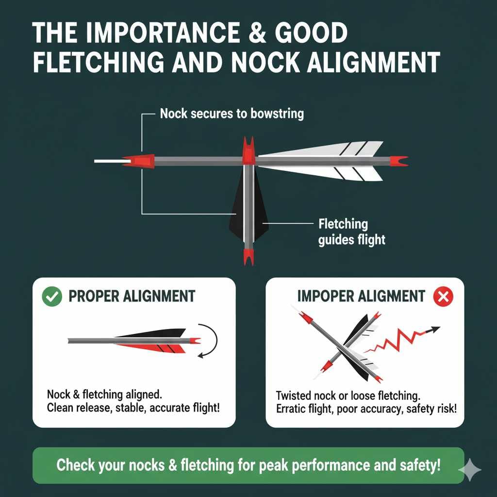 The Importance of a Good Fletching and Nock Alignment