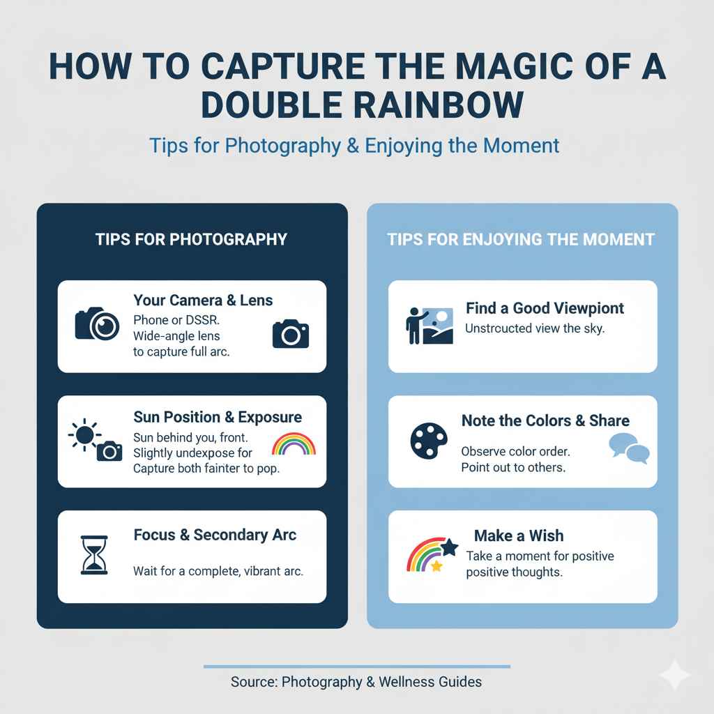 How to Capture the Magic of a Double Rainbow