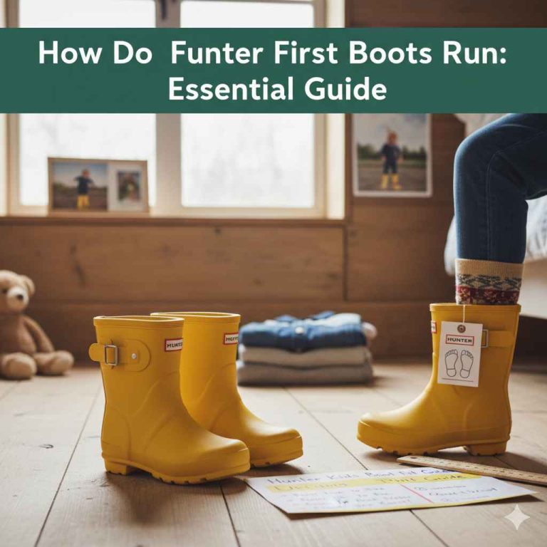 How Do Hunter First Kids Boots Run
