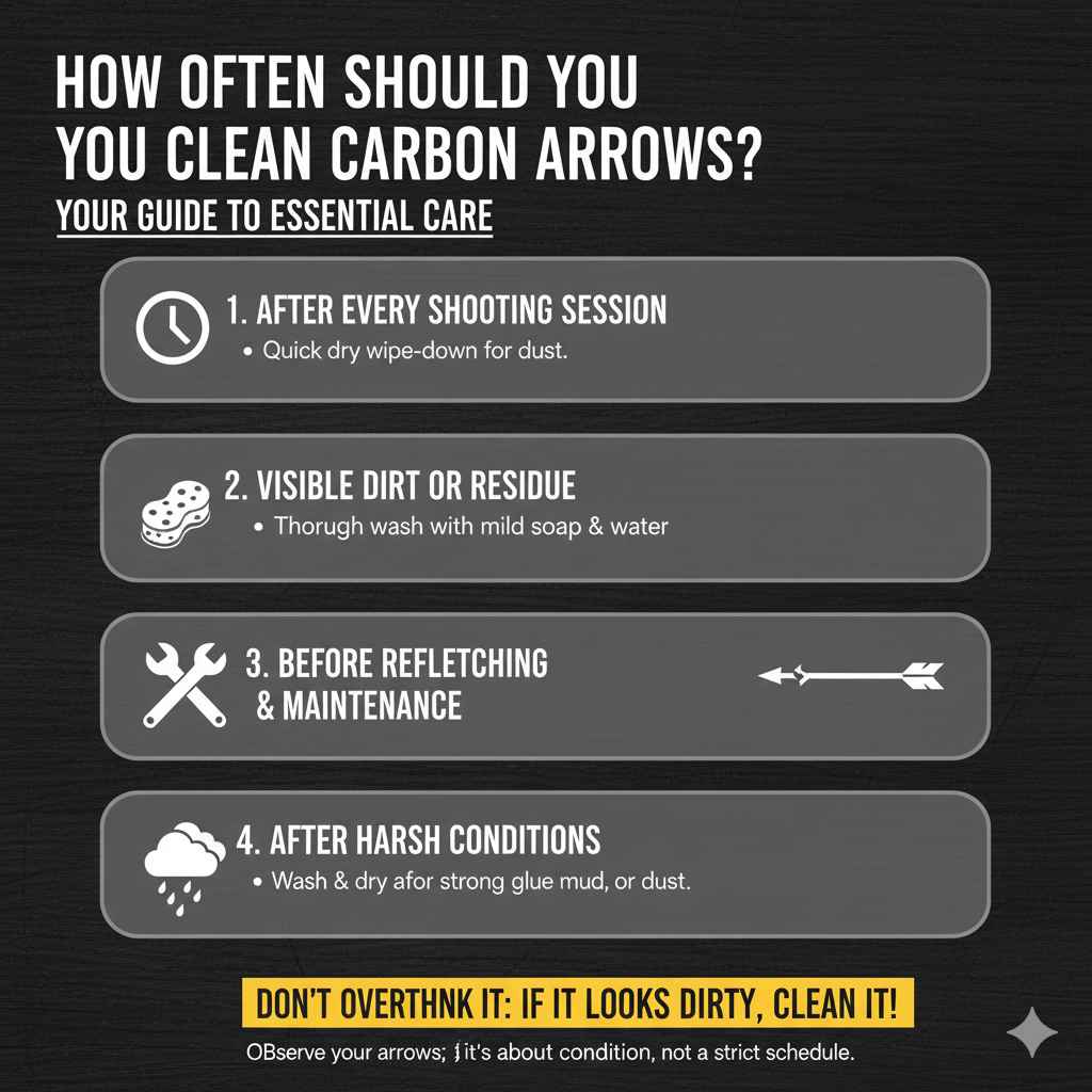 How Often Should You Clean Carbon Arrows?