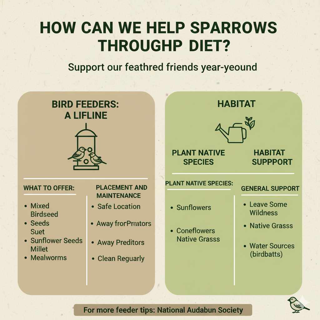 How Can We Help Sparrows Through Their Diet?