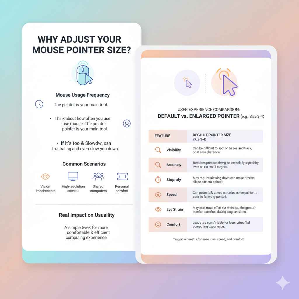 Why Adjust Your Mouse Pointer Size
