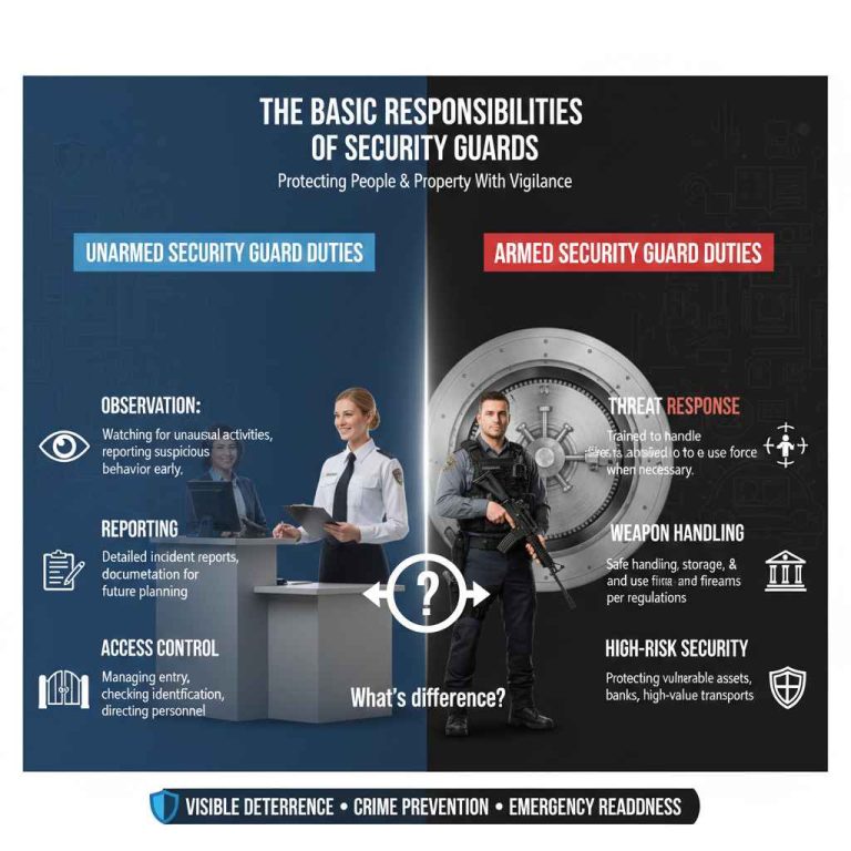 Armed vs Unarmed Security Guard Roles Explained