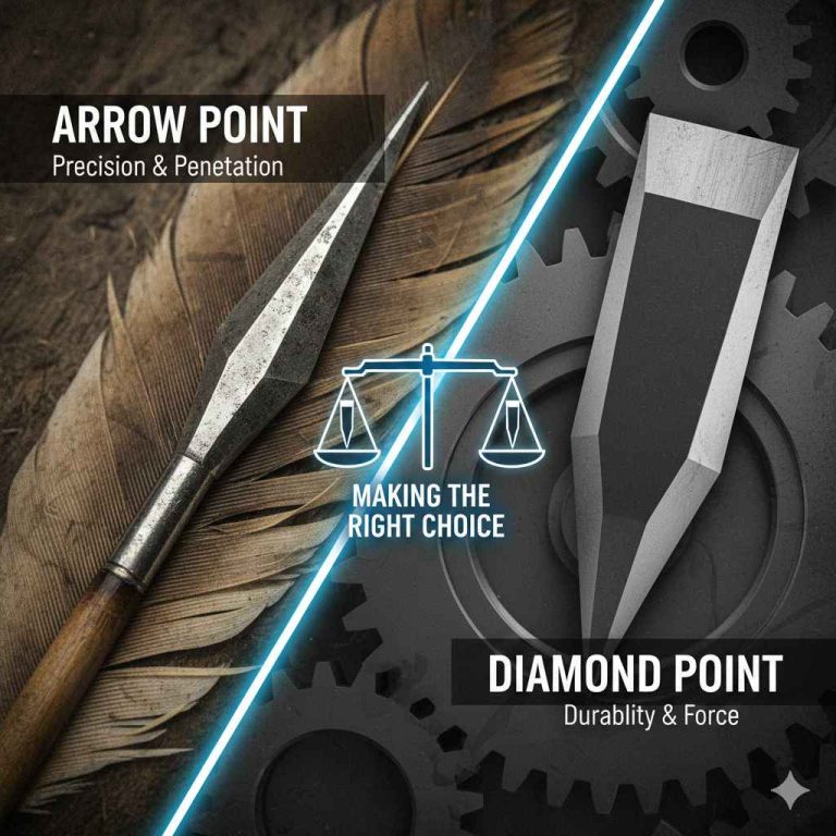 Arrow Point vs Diamond Point