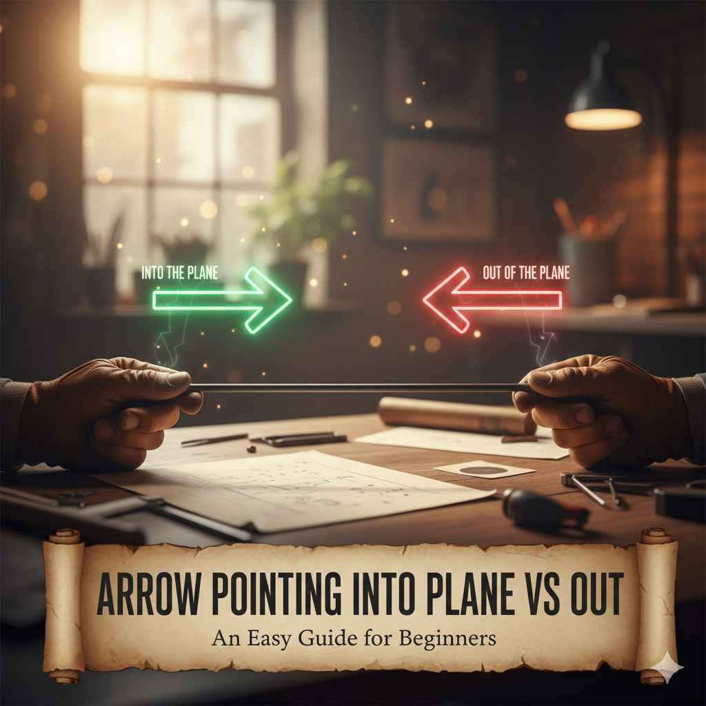 Arrow Pointing Into Plane vs Out