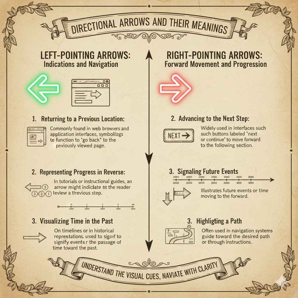 Directional Arrows and Their Meanings
