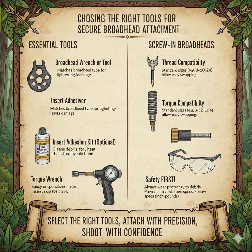Choosing the Right Tools for Secure Broadhead Attachment