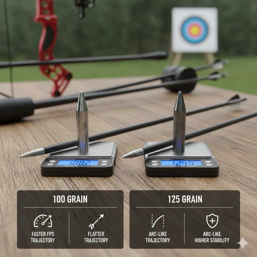 100 Grain vs 125 Grain Field Points