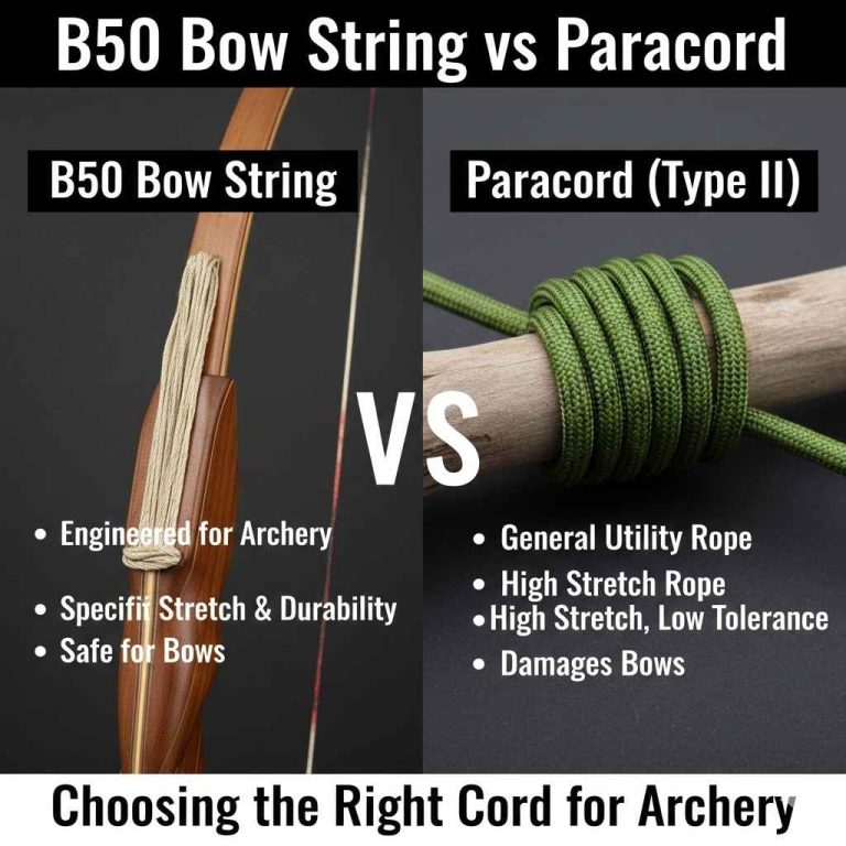 B50 Bow String vs Paracord
