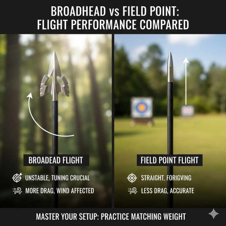 Broadhead vs Field Point Flight Performance Compared