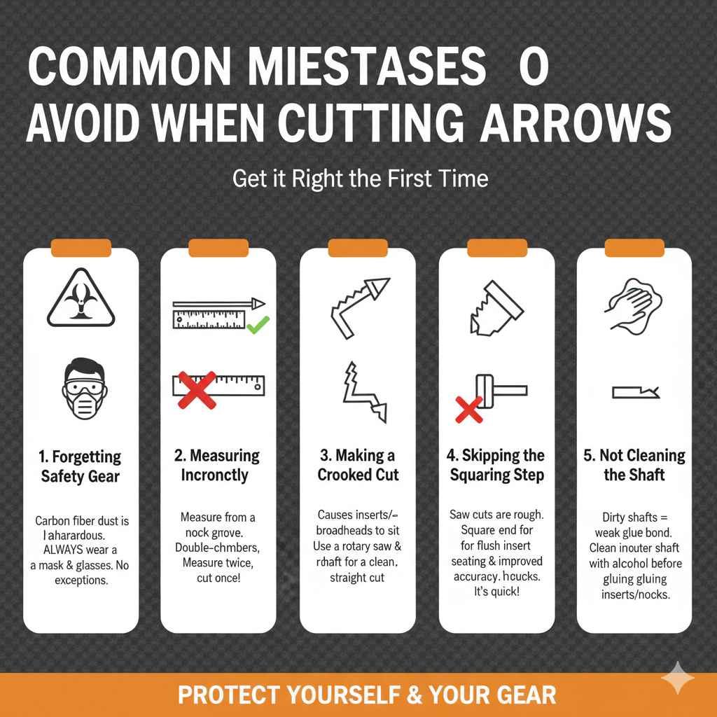 Common Mistakes to Avoid When Cutting Arrows