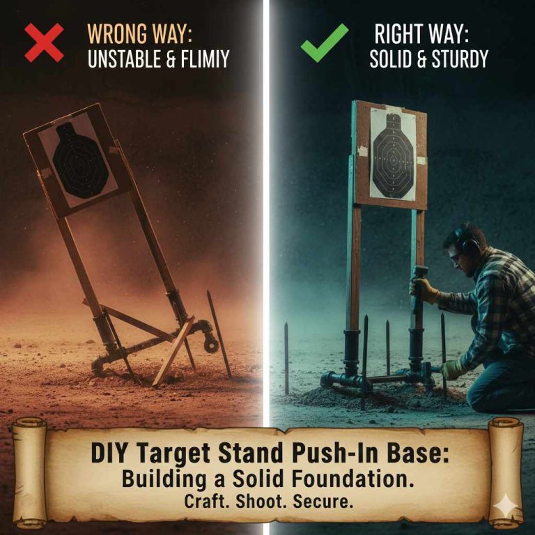 DIY Target Stand Push-In Base