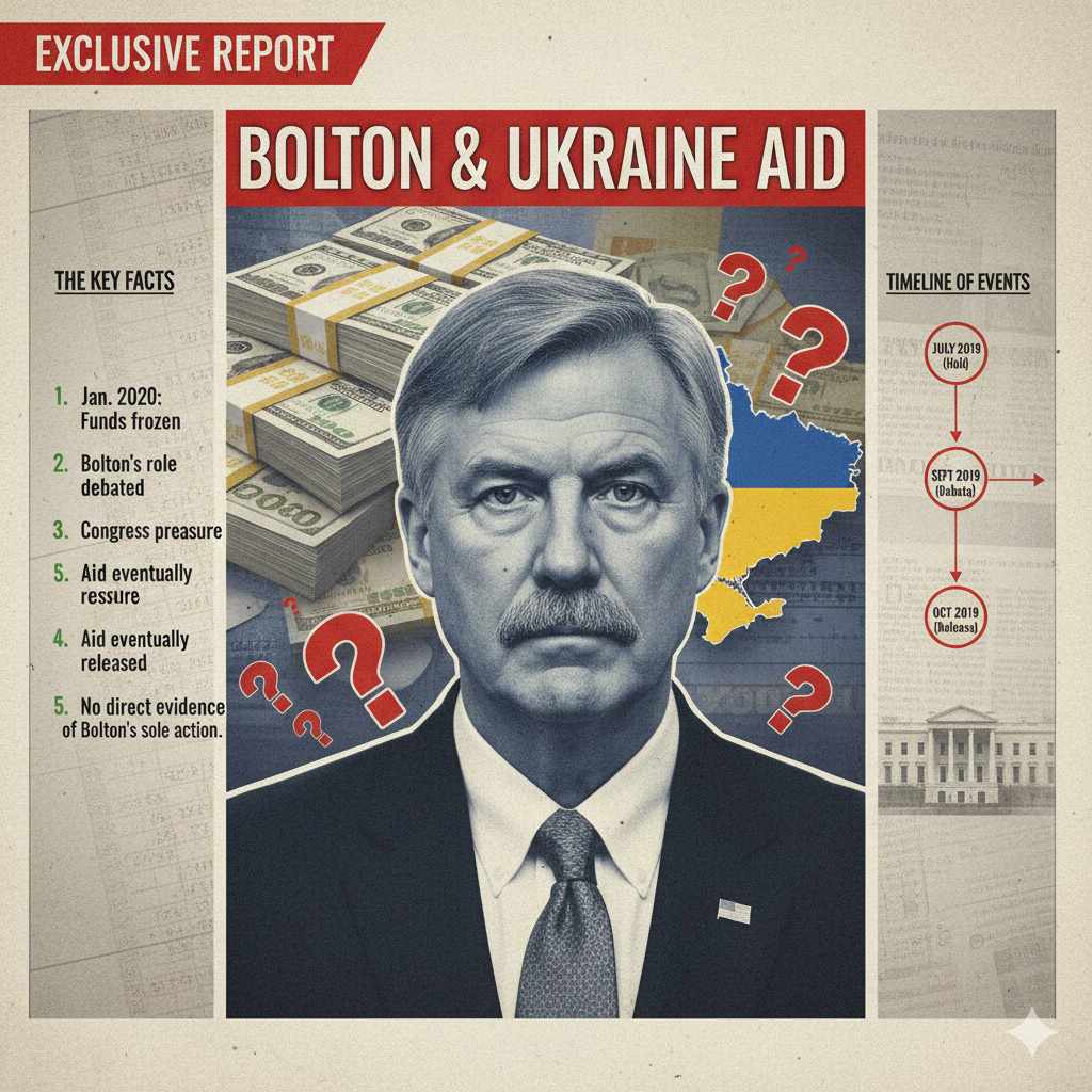 Did Bolton Release The Aid Money To Ukraine
