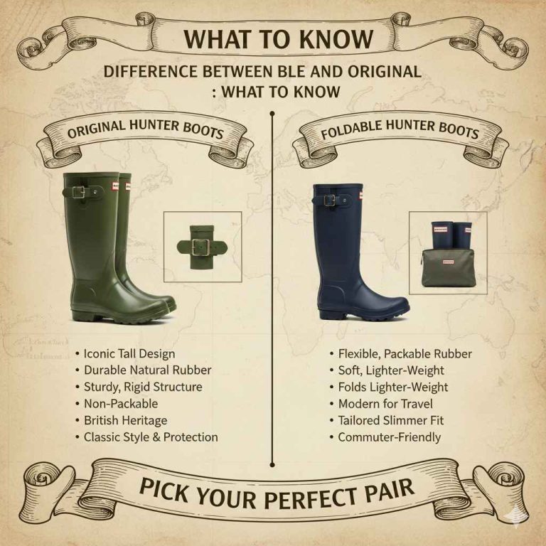 Difference Between Foldable and Original Hunter Boots