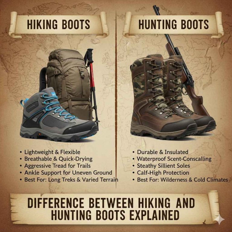 Difference Between Hiking Boots and Hunting Boots Explained