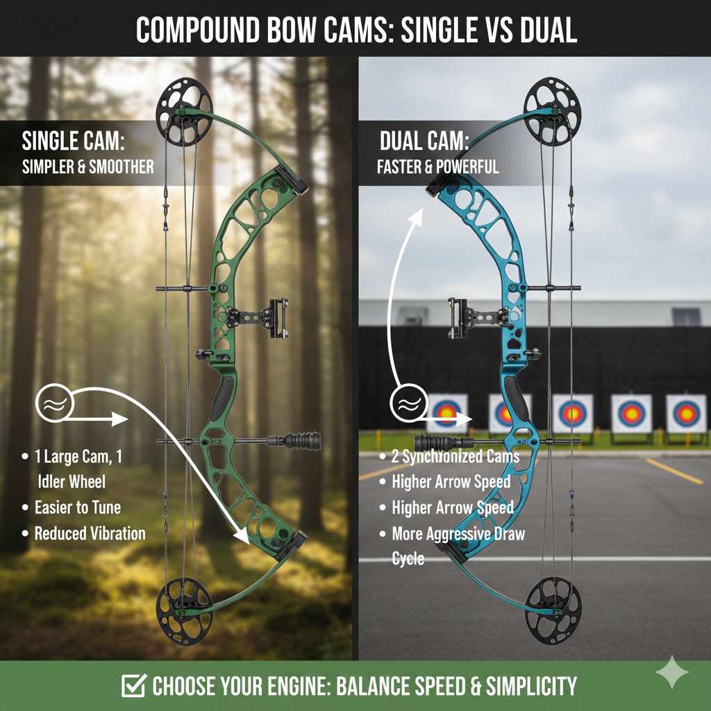 _Difference Between Single Cam vs Dual Cam Compound Bow Options