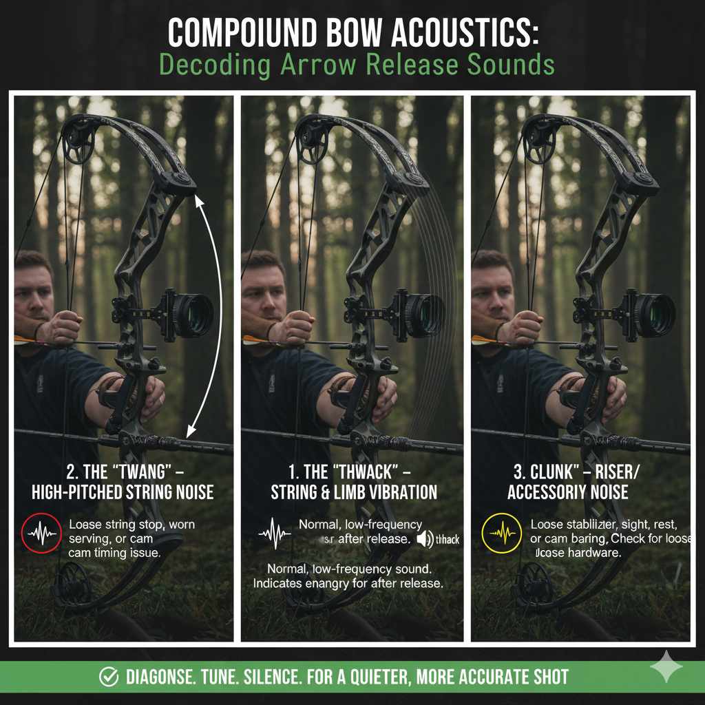 Different Sounds a Compound Bow Makes During Arrow Release