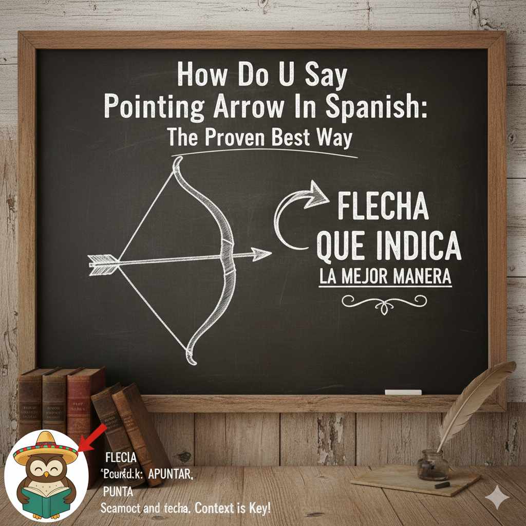 How Do U Say Pointing Arrow In Spanish