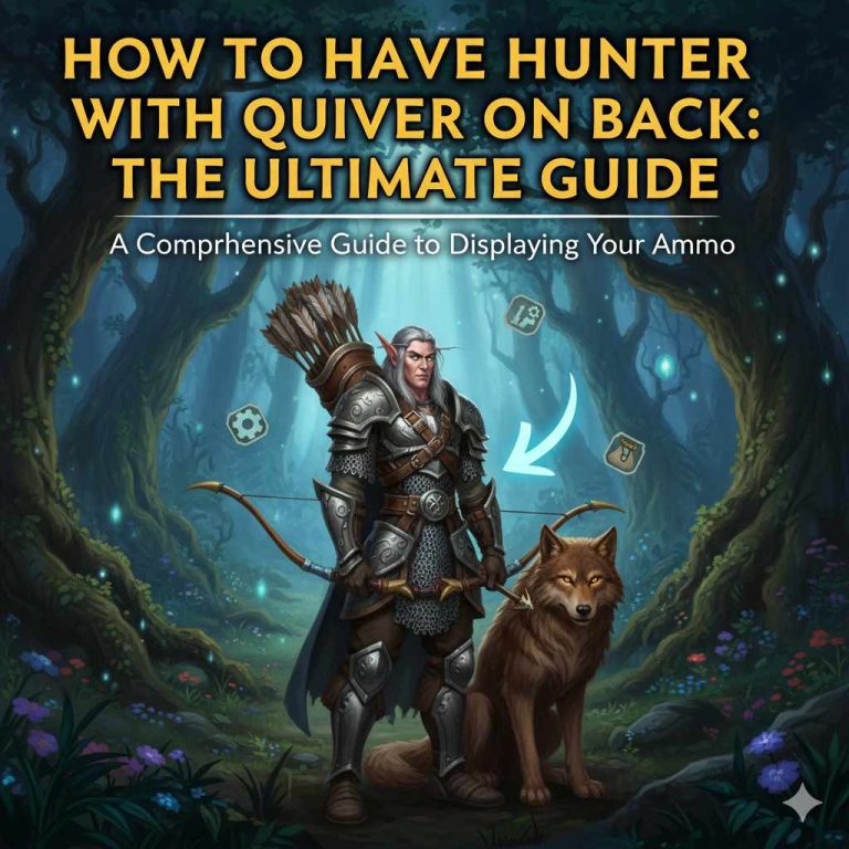 How To Have Hunter With Quiver On Back