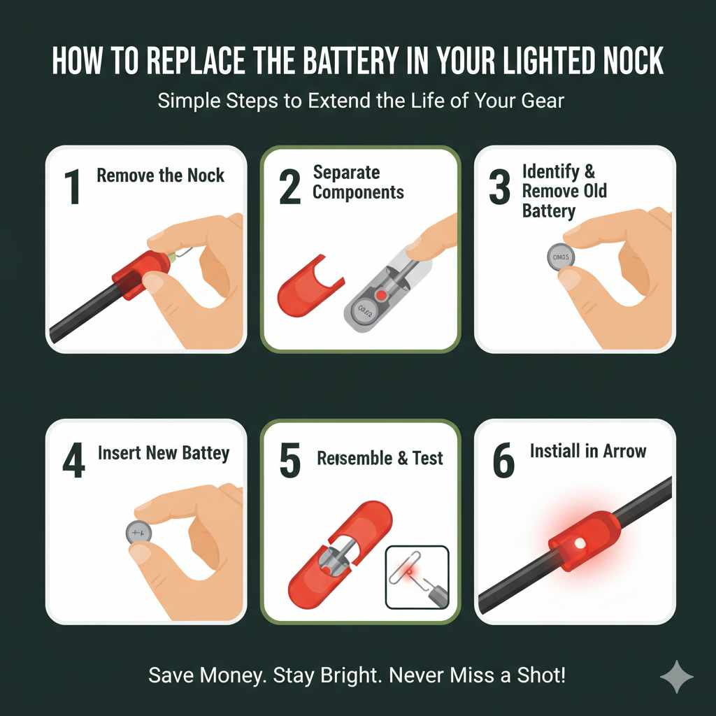 How to Replace the Battery in Your Lighted Nock