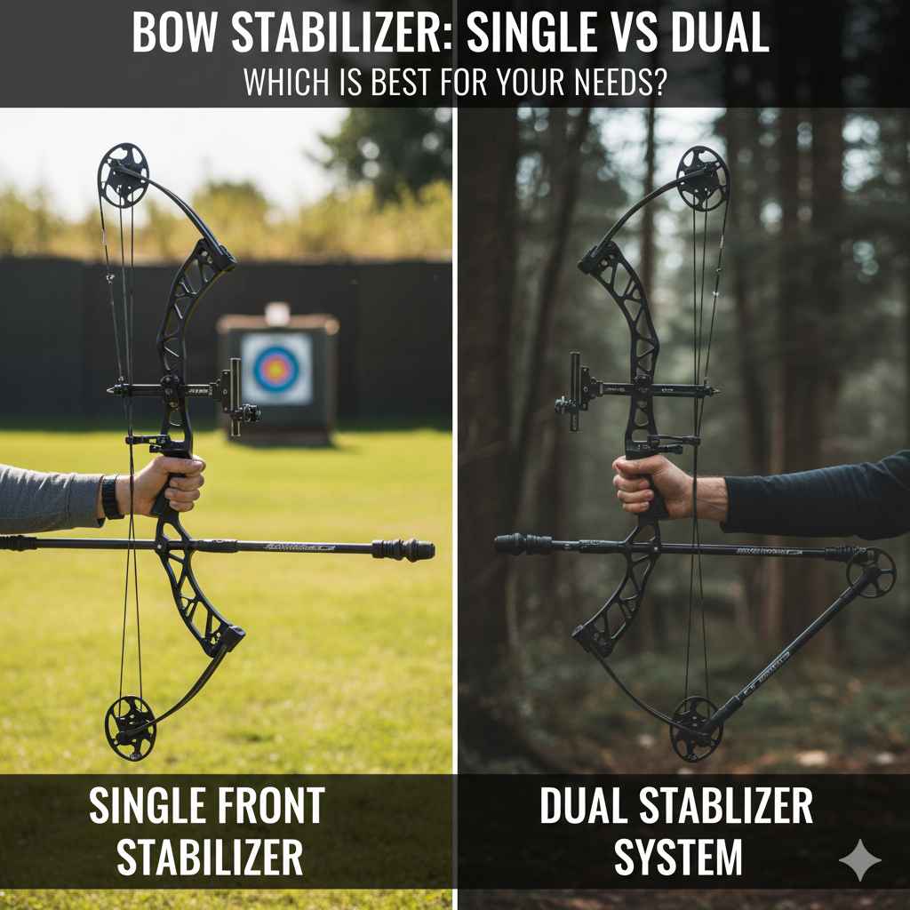 Bow Single Rear Stabilizer or Dual
