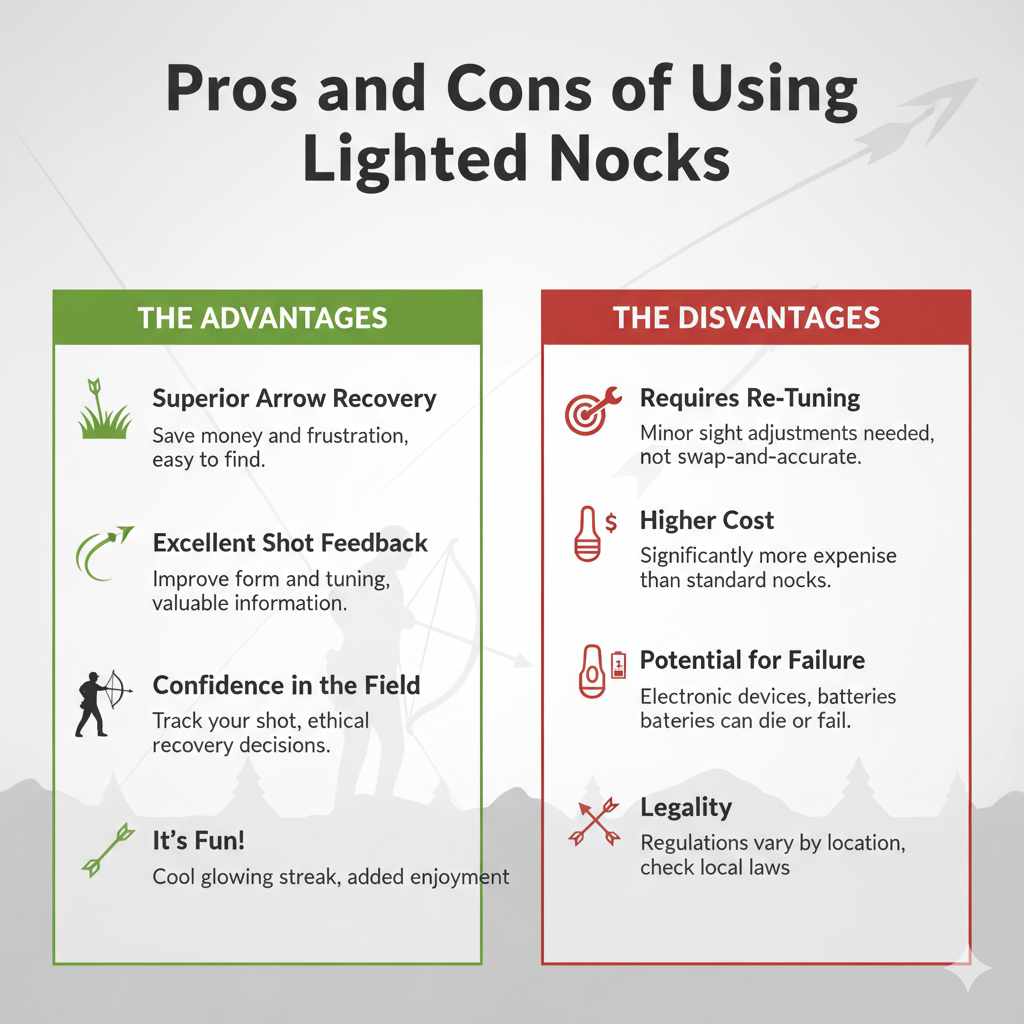 Pros and Cons of Using Lighted Nocks