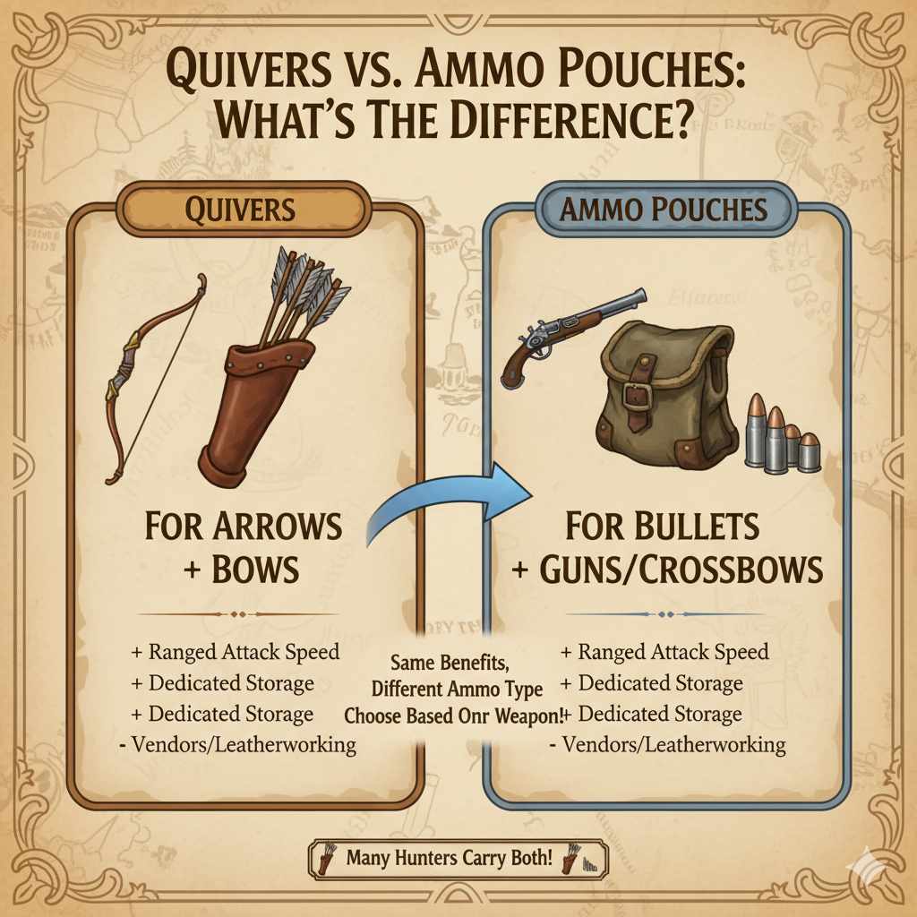 Quivers vs. Ammo Pouches What's the Difference