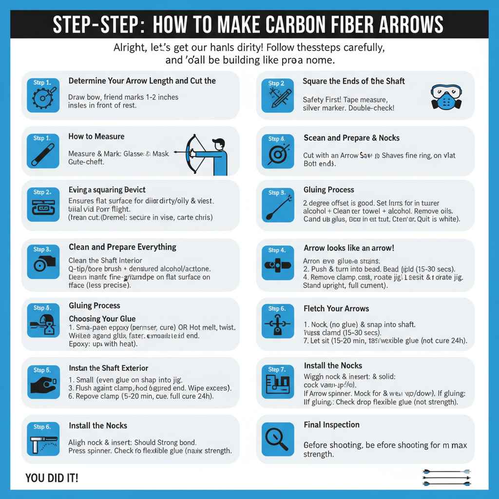 Step-by-Step How to Make Carbon Fiber Arrows