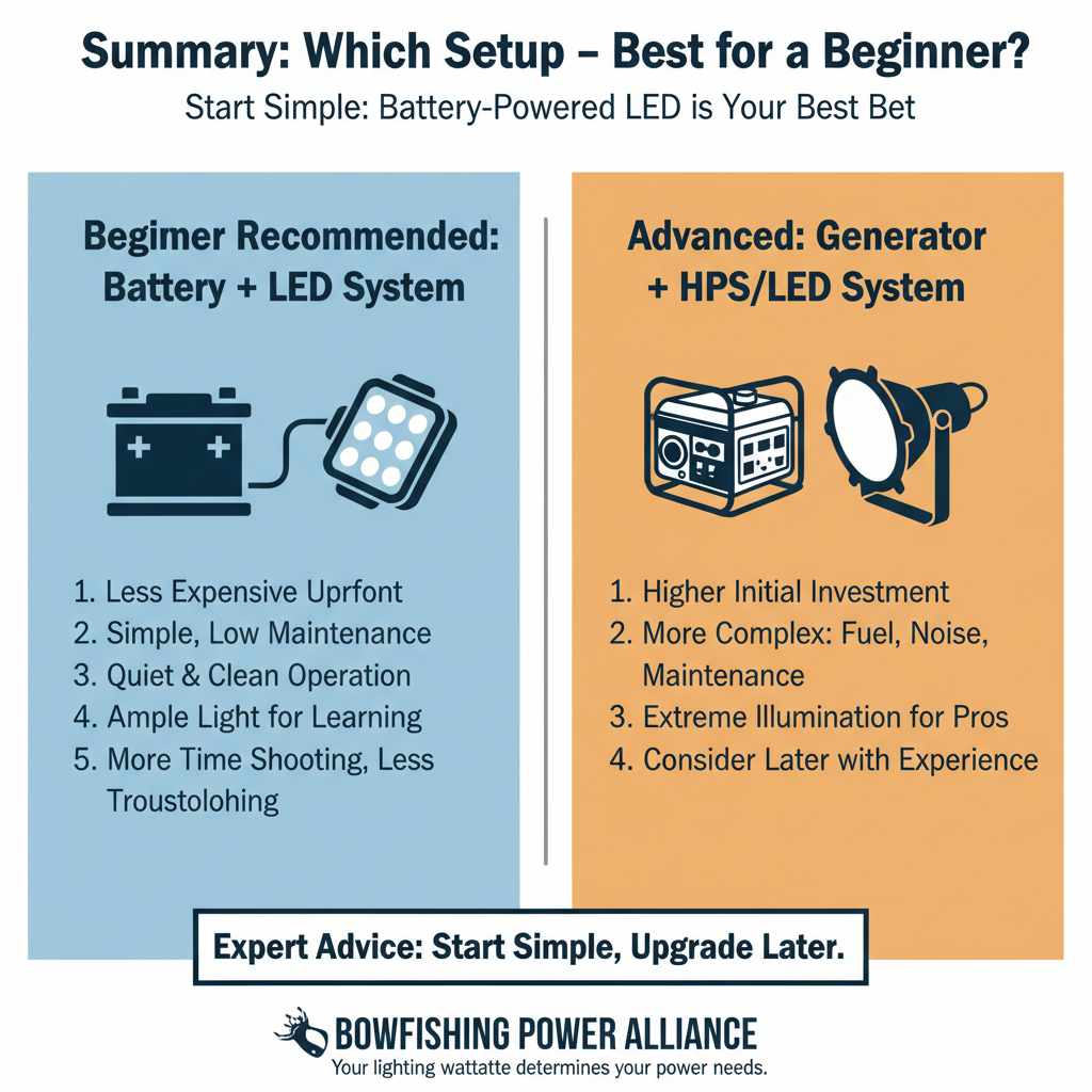 Summary Which Setup is Best for a Beginner